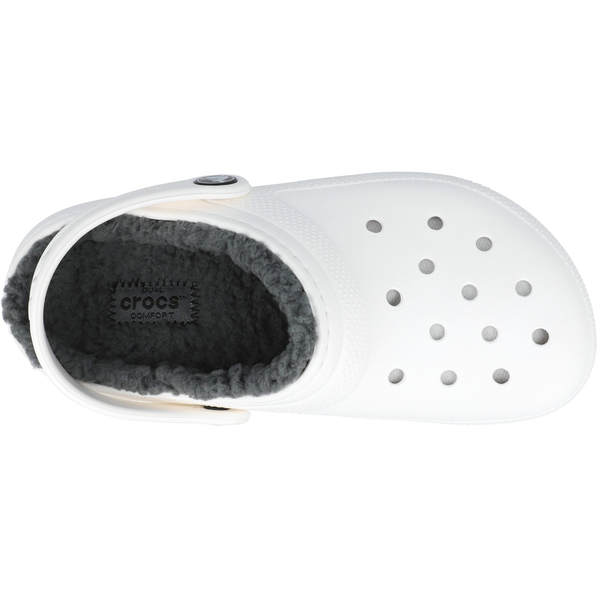 Crocs Kids Classic Lined White Clogs
