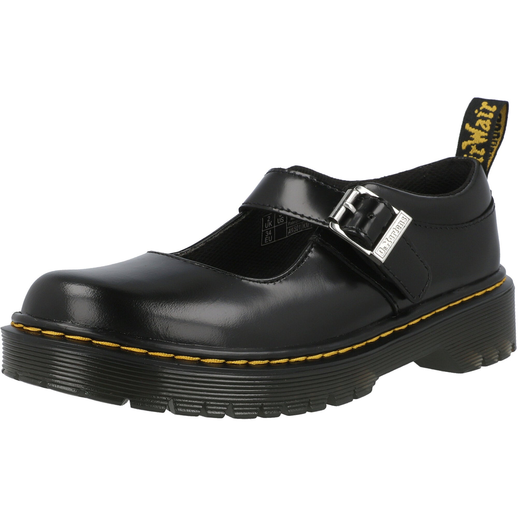 Dr Martens MJ Bex Black Junior School Shoes