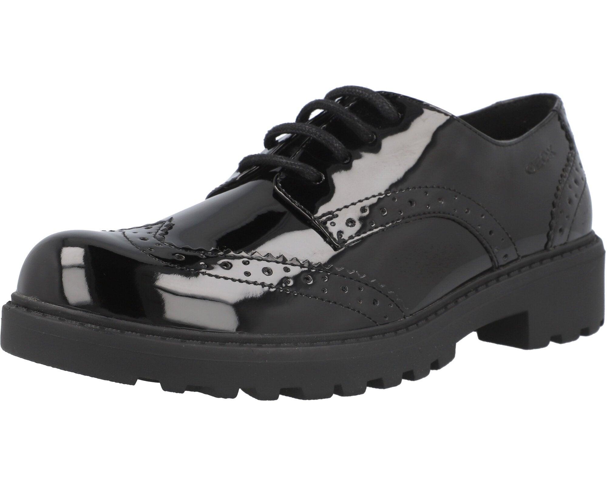 Geox Casey Black Leather Shoes