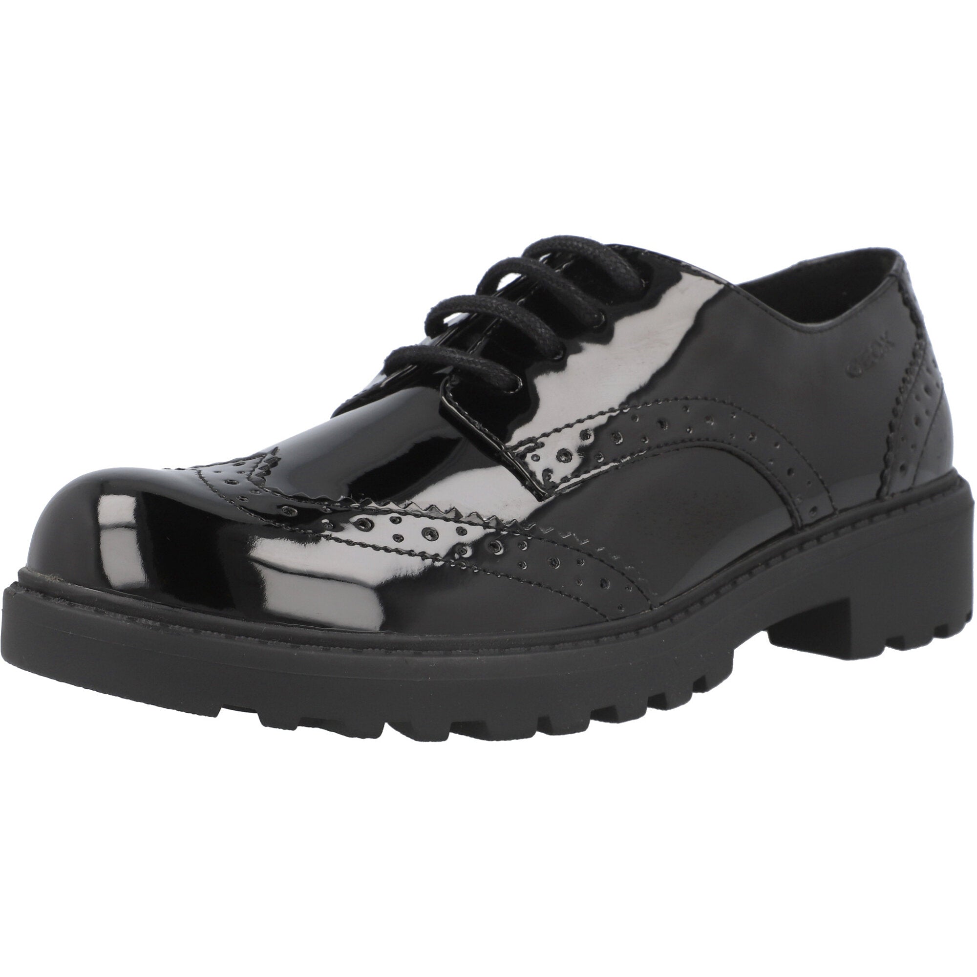 Geox Casey Black Leather Shoes