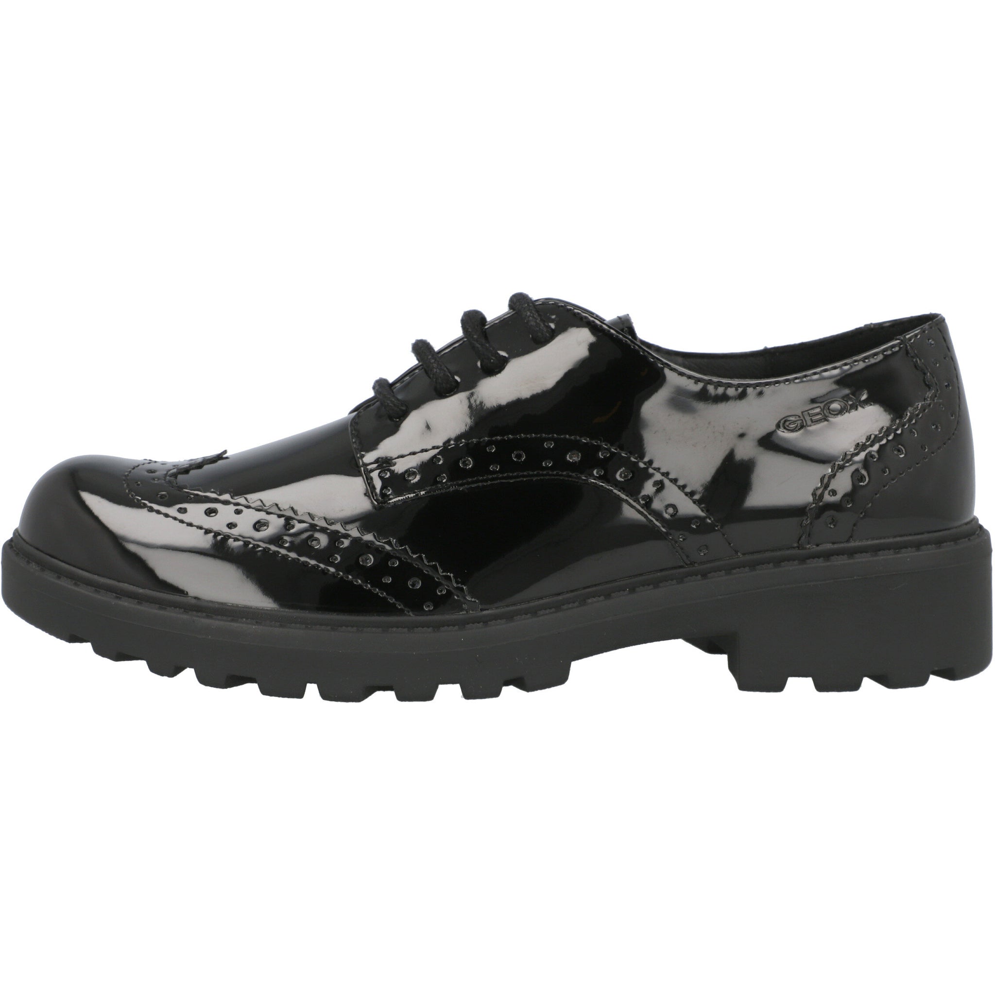 Geox Casey Black Leather Shoes