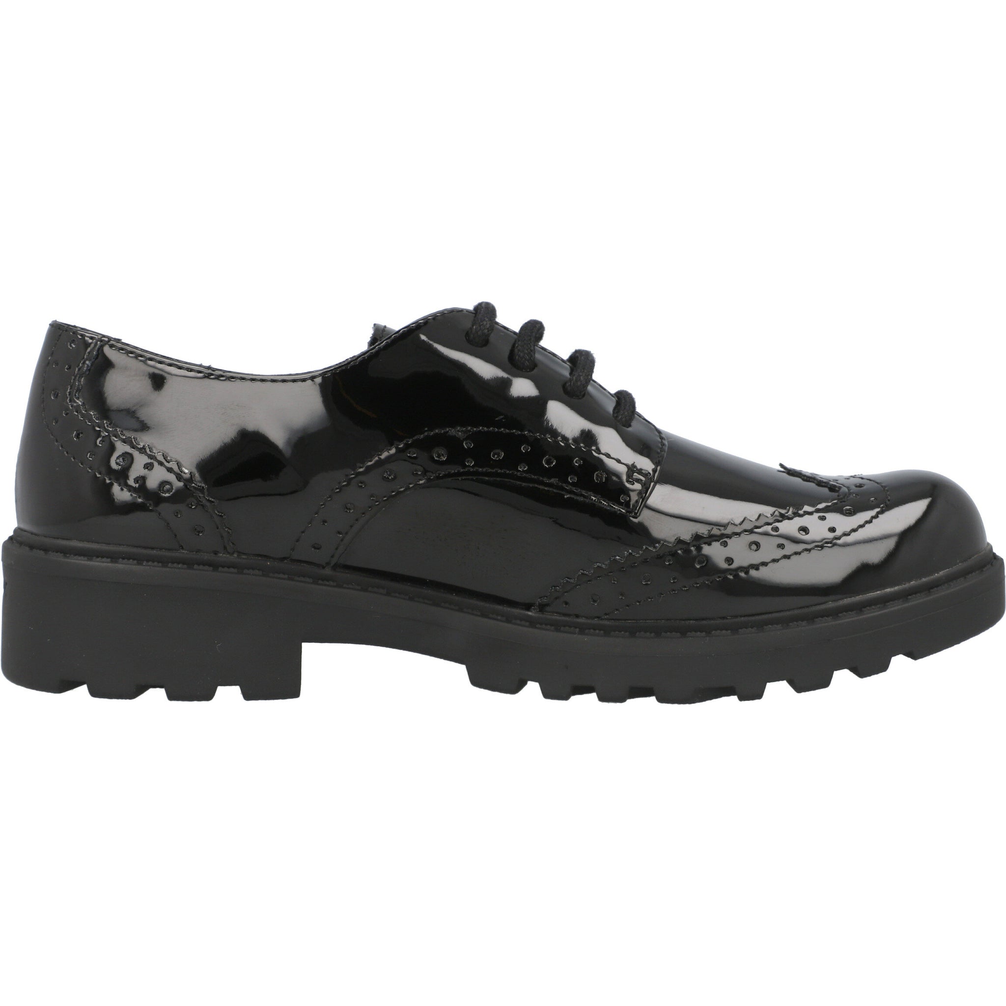 Geox Casey Black Leather Shoes
