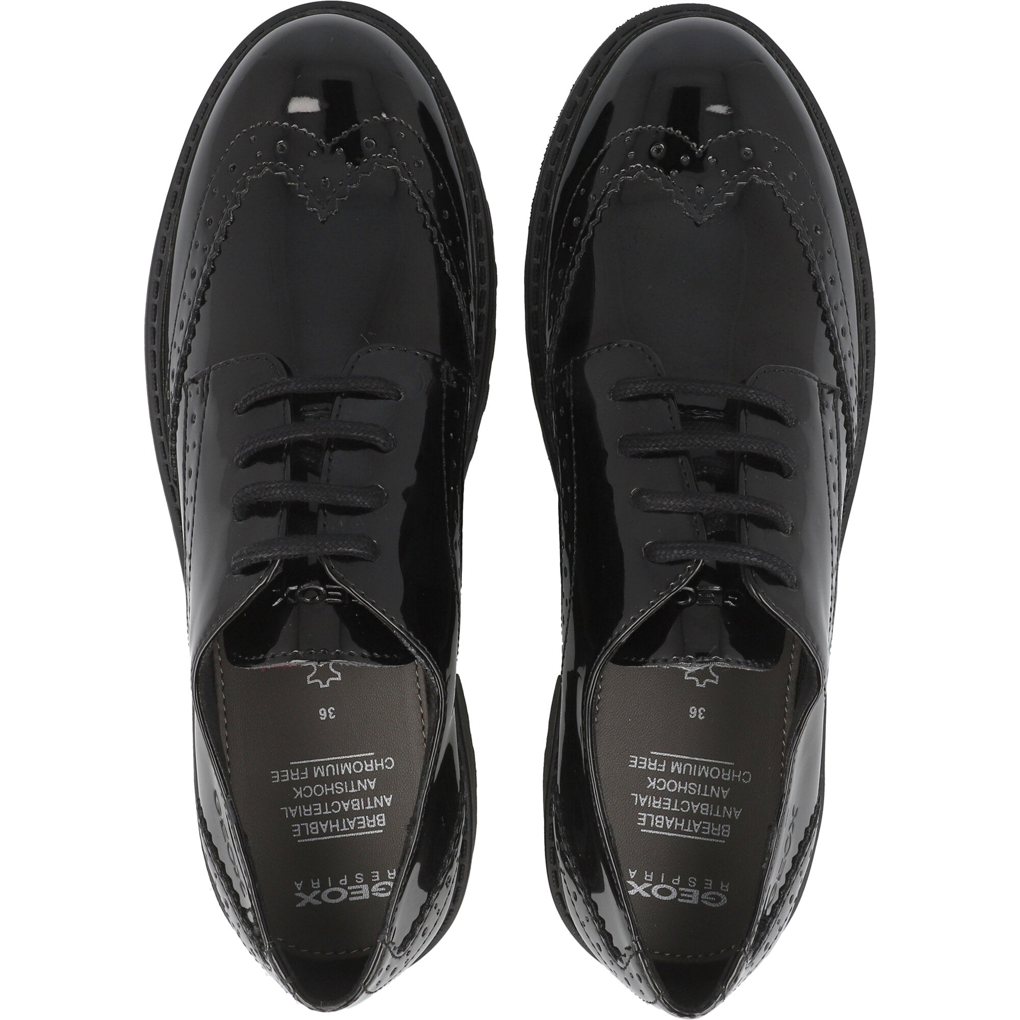 Geox Casey Black Leather Shoes