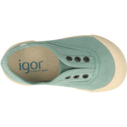 Igor Lona Green Canvas Shoes