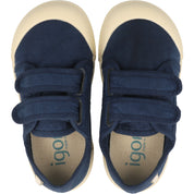 Igor Lona V Navy Canvas Pumps