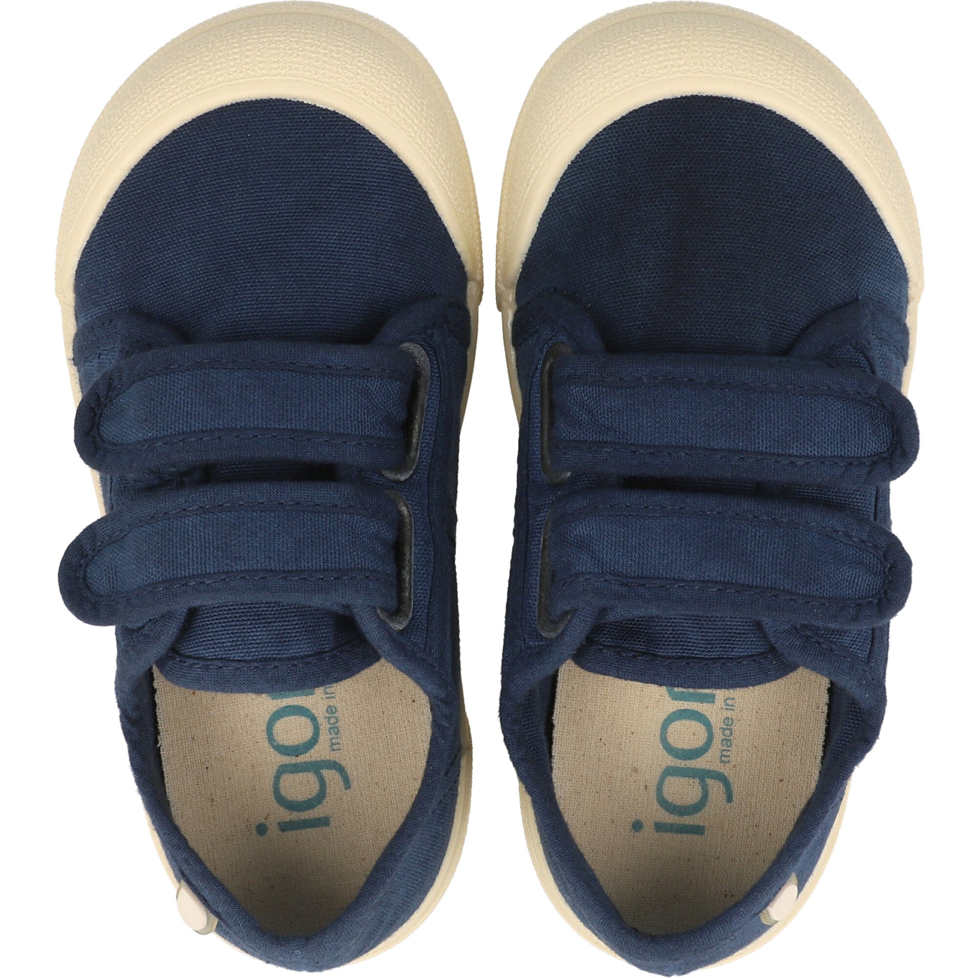 Igor Lona V Navy Canvas Pumps