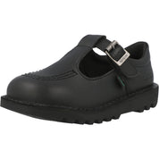 Kickers Kick T Vegan Black School Shoes