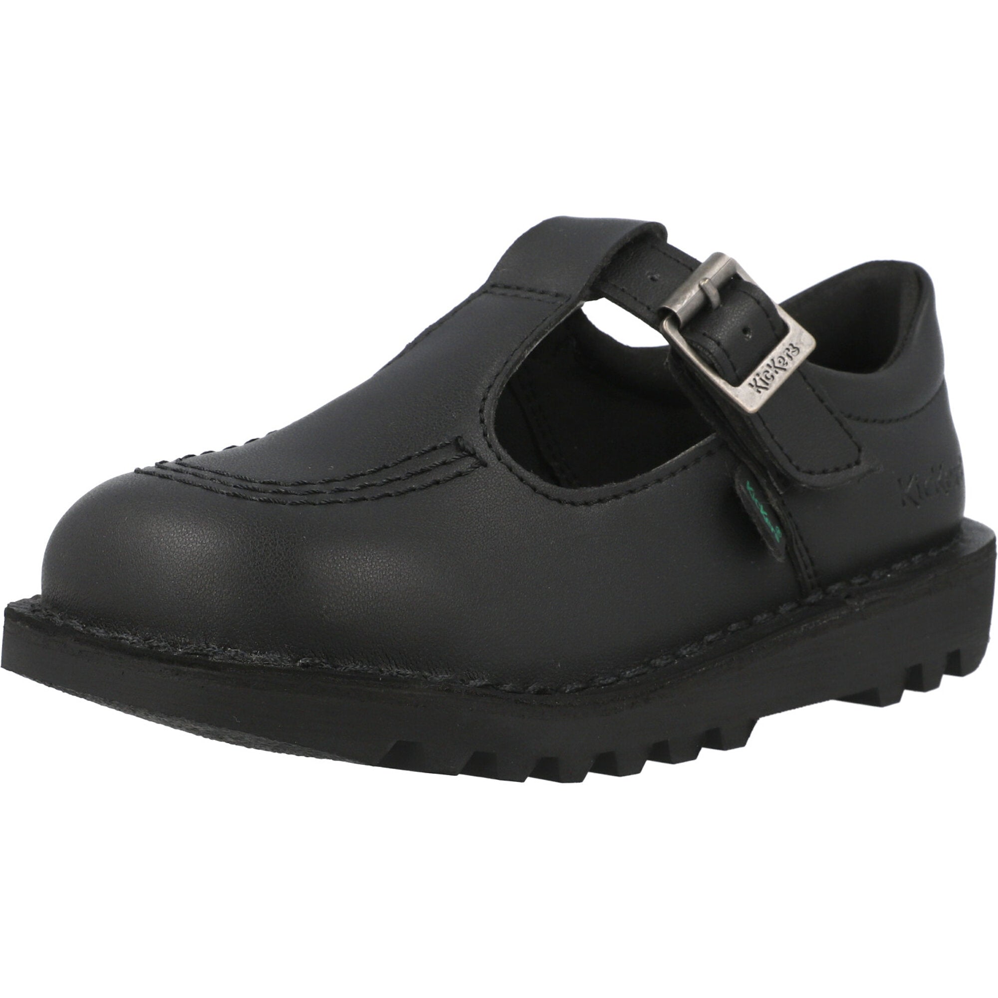 Velcro Kids Black Kickers Leather Kickers Escolar Black Skechers