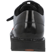 Kickers Kick Lo Black Patent School Shoes