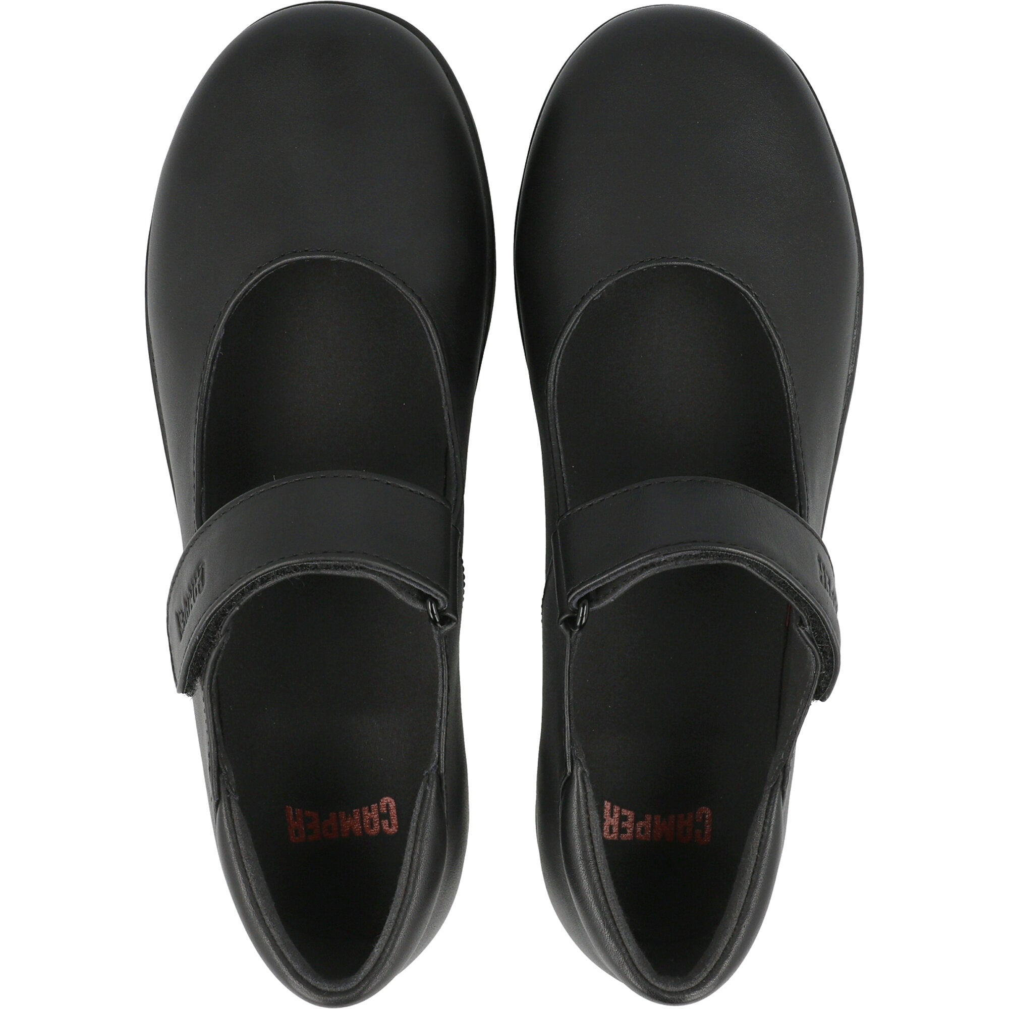 Camper Kids Spiral Black Shoes