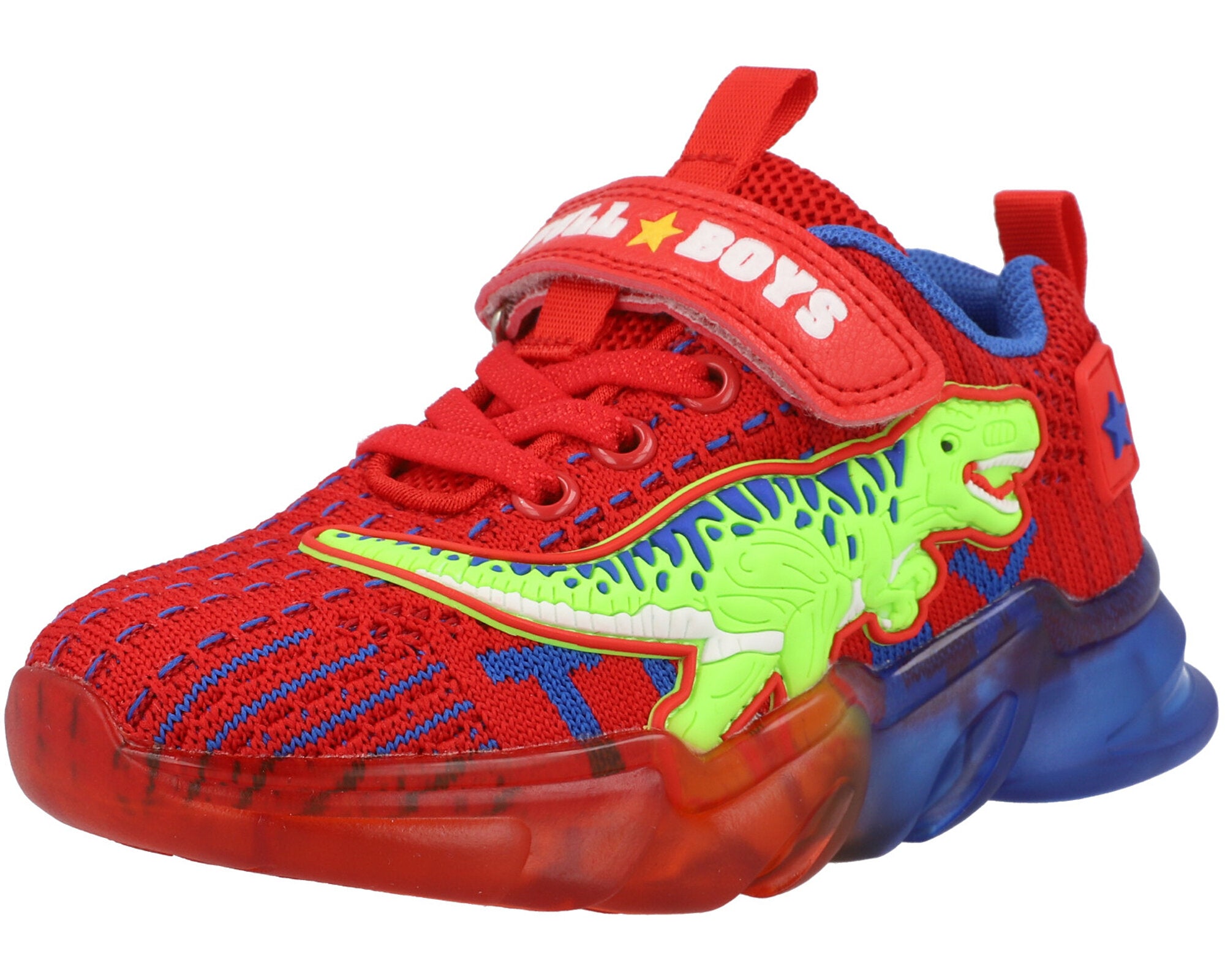 Bull Boys T-Rex Lights Red Trainers