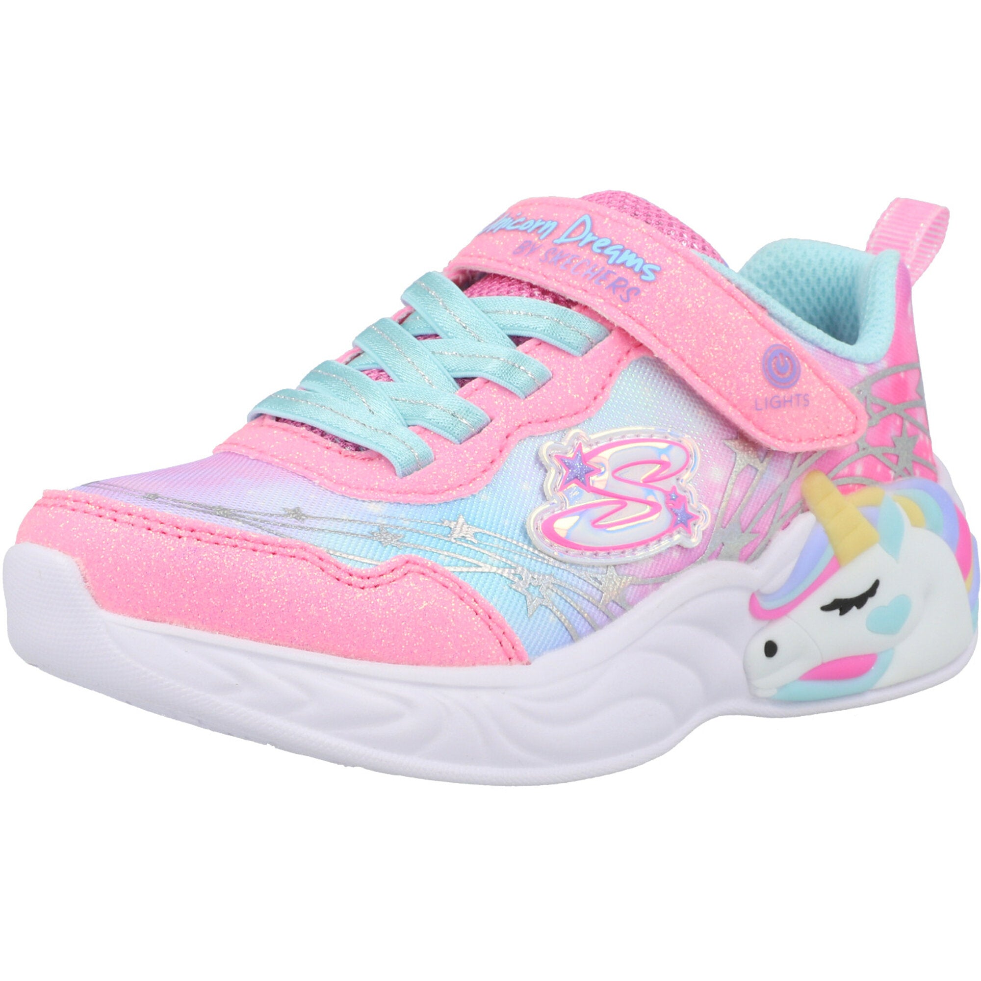 Sepatu Unicorn Colour Shoes Skechers Unicorn Dreams Pinke Schuhe