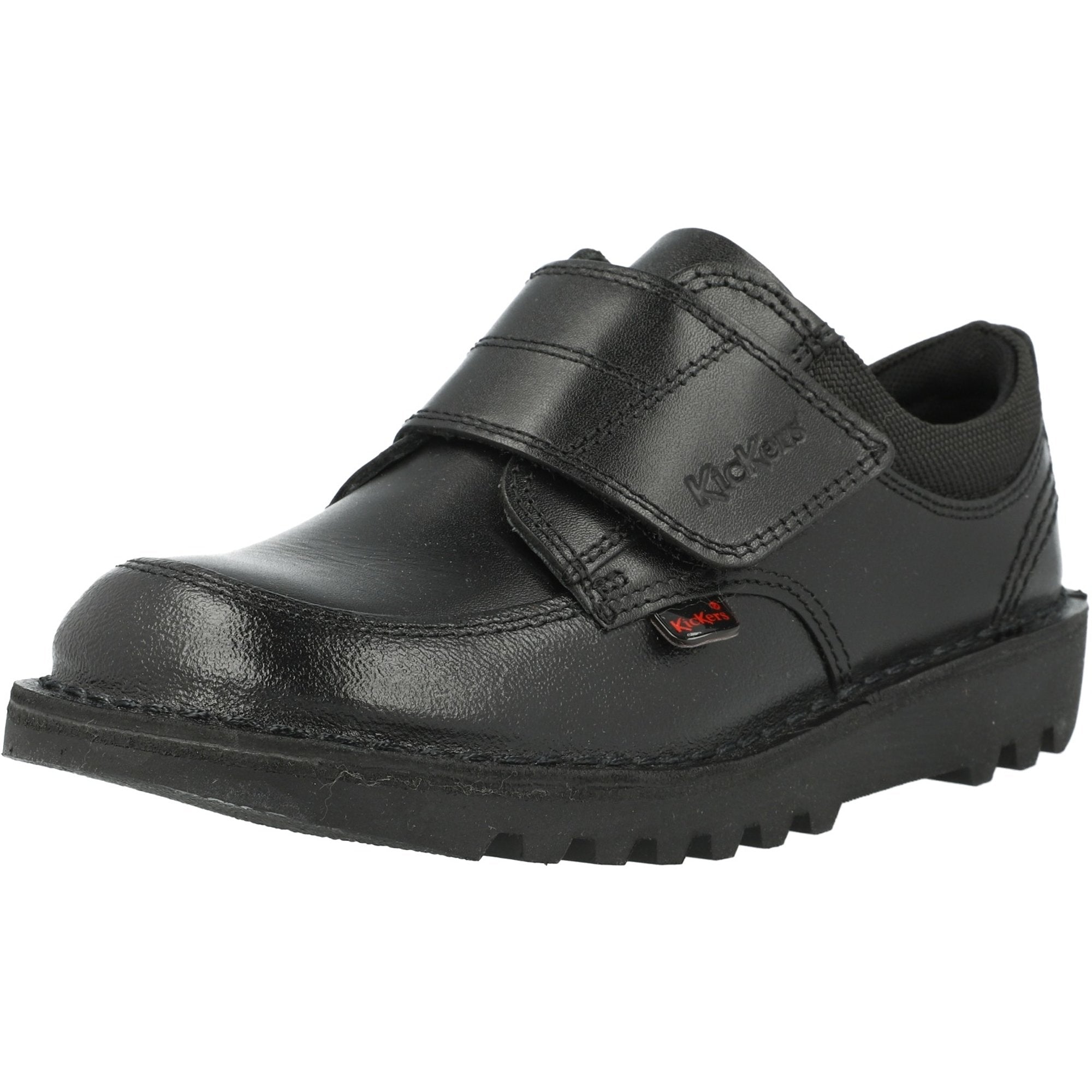 Kickers Kick Scuff Lo Black School Shoes