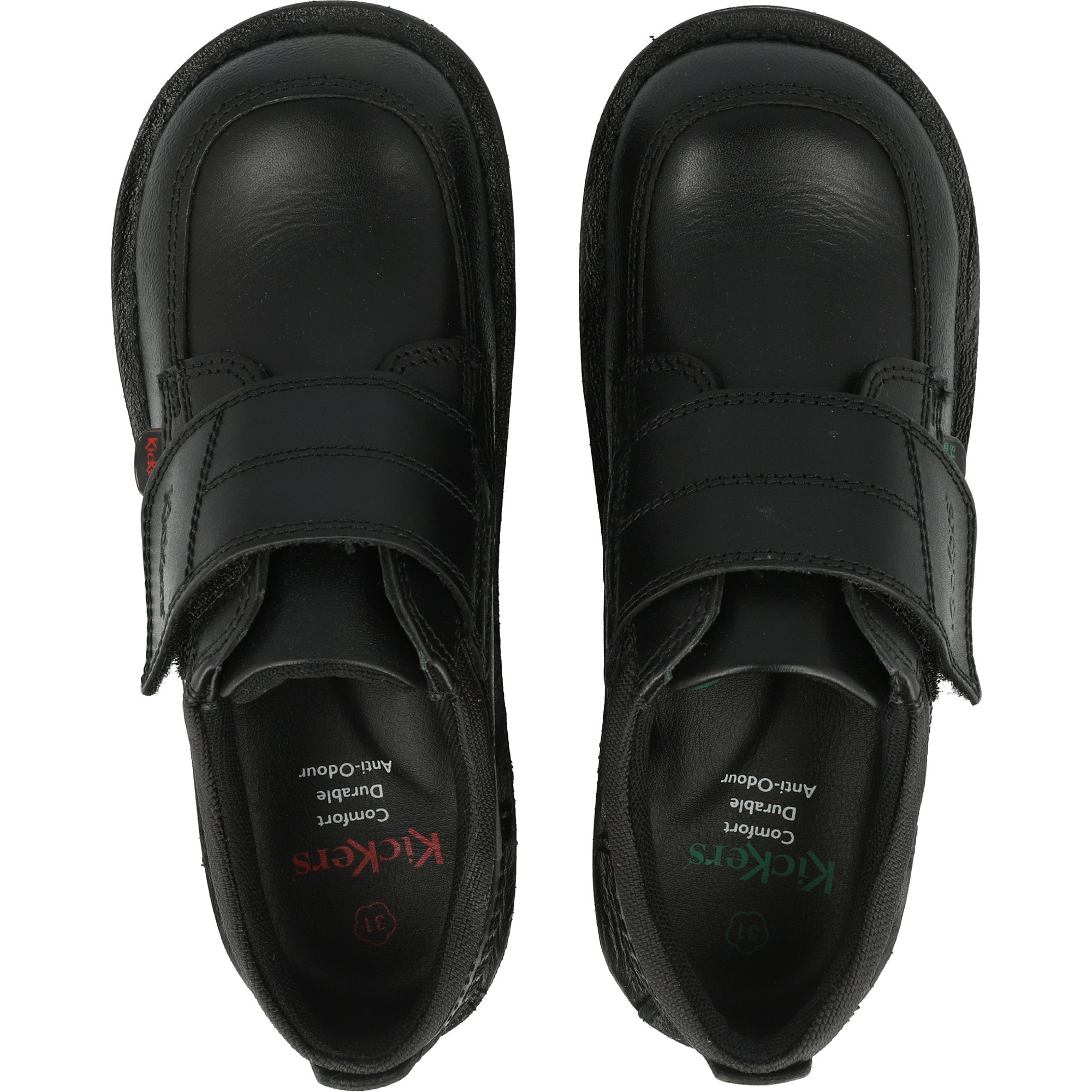 Kickers Kick Scuff Lo Black School Shoes
