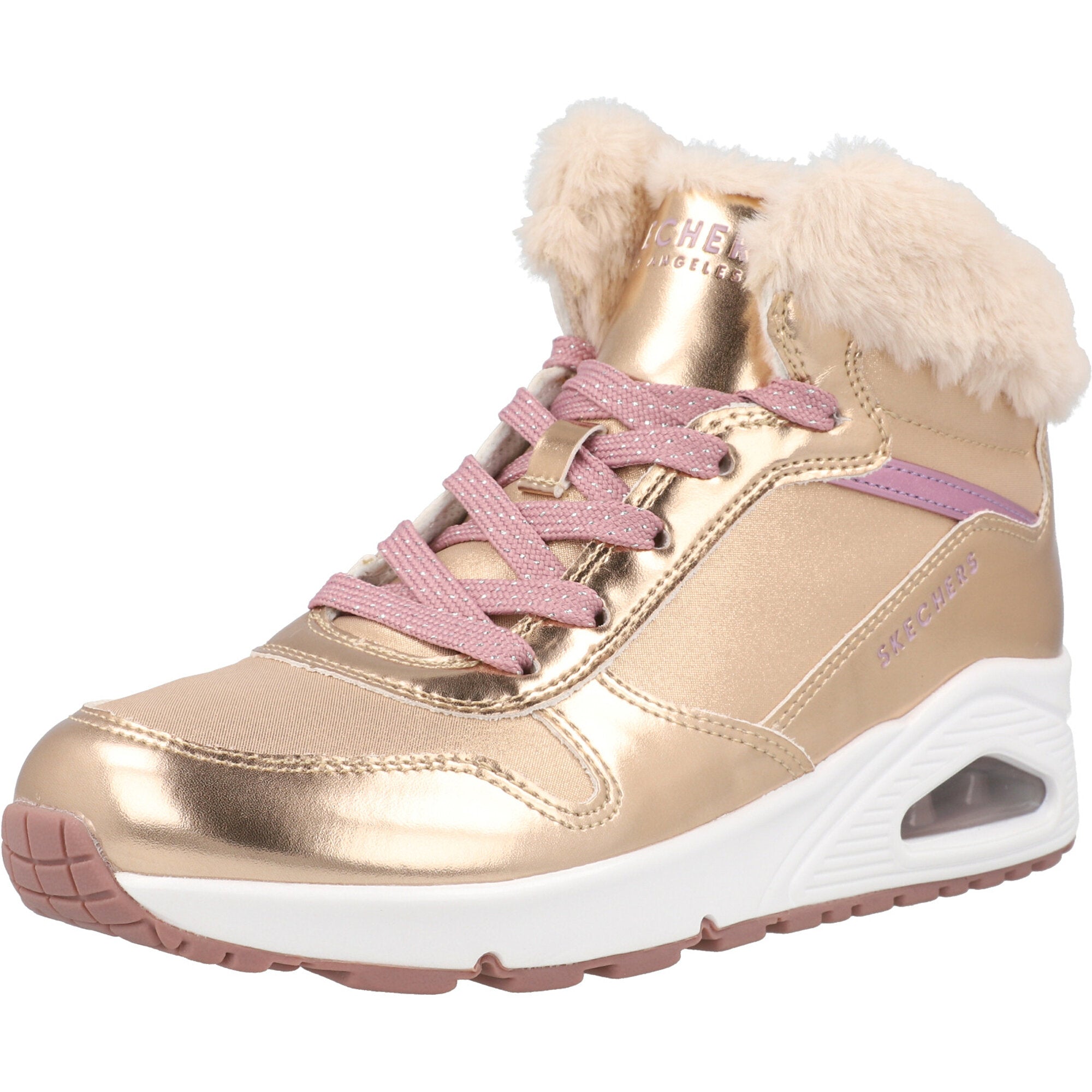 Skechers Uno Rose Gold Trainers