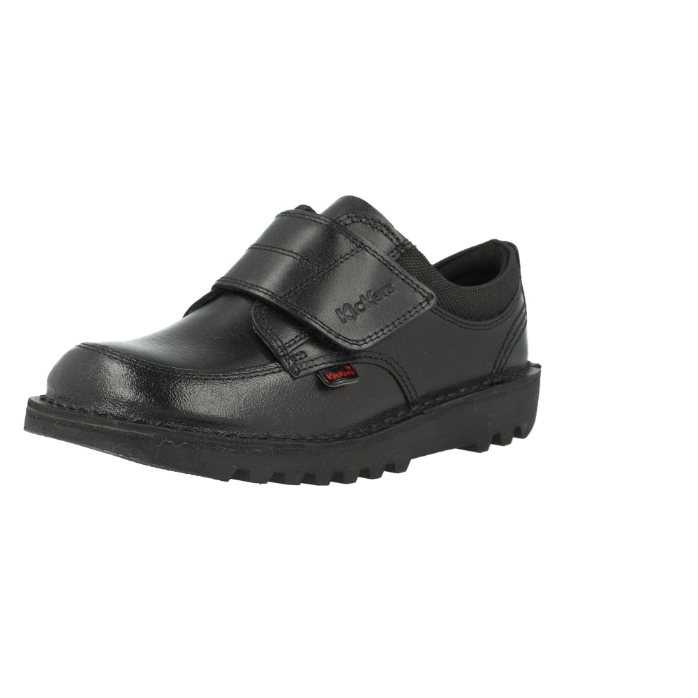 Kickers Kick Scuff Lo Black School Shoes
