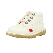 Kickers Kick Hi Vegan White Ankle Boots