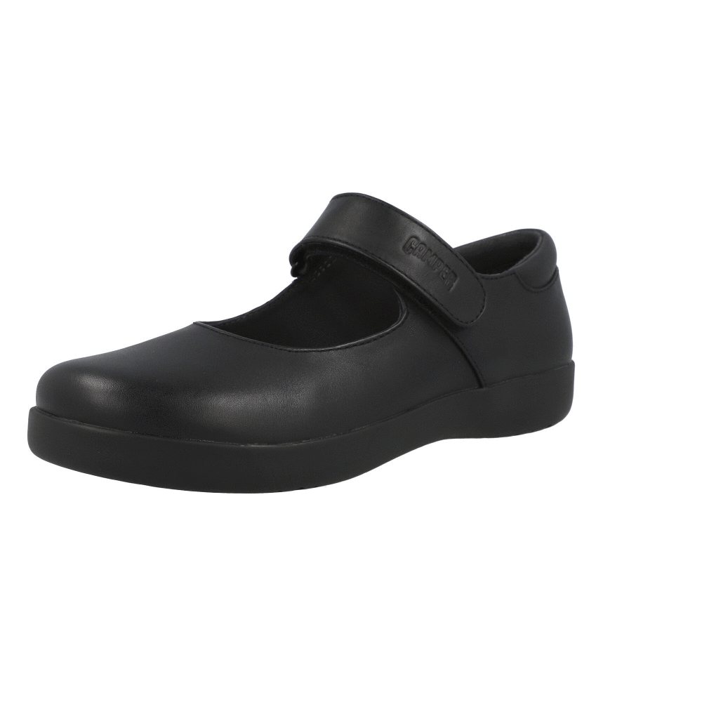 Camper Kids Spiral Black Shoes