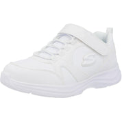 Skechers Glimmer Kicks School Struts White 81445LWHT