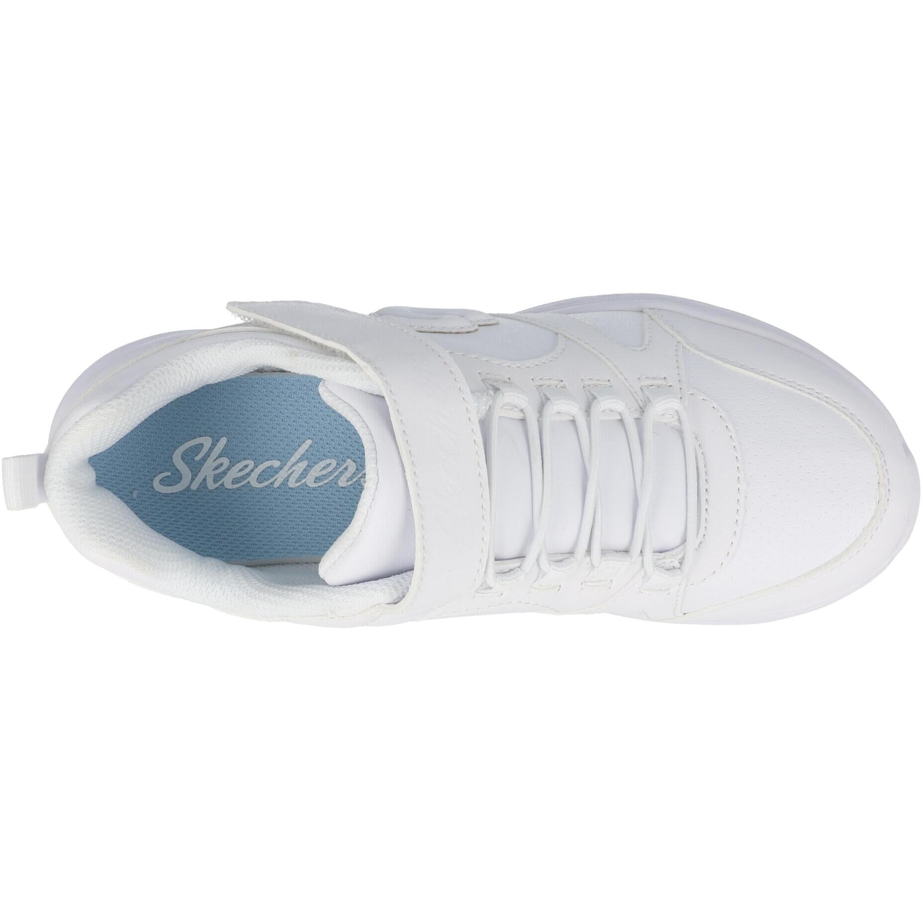 Skechers Glimmer Kicks School Struts White 81445LWHT