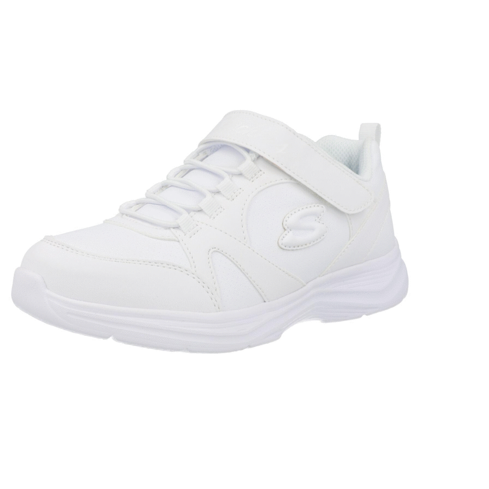 Skechers Glimmer Kicks School Struts White 81445LWHT
