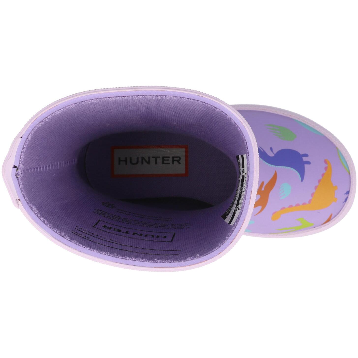 Hunter Kids First Dinosaur Print Boot Purple HFRK0039252PD