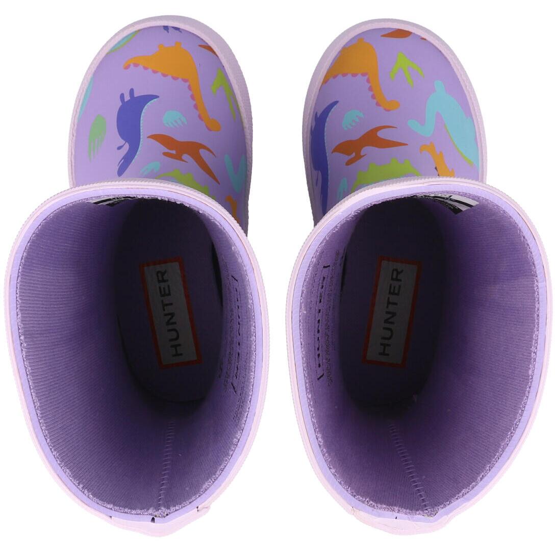Hunter Kids First Dinosaur Print Boot Purple HFRK0039252PD