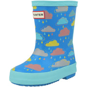 Hunter Kids First Rain Cloud Print Boot Rain Cloud HFRK0040252RC