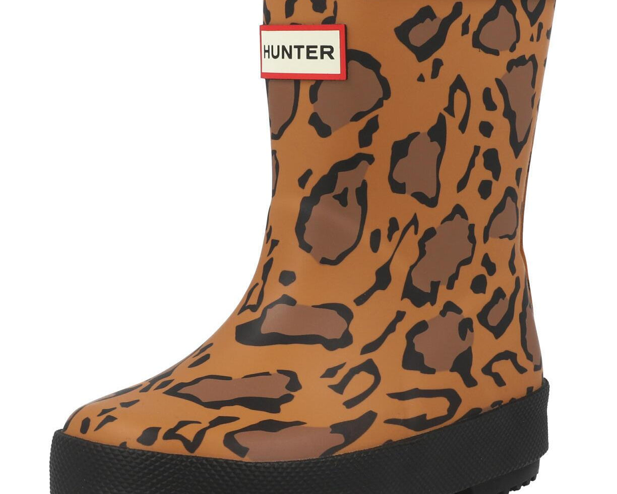 Hunter Kids First Leopard Print Boot Leopard HFRK0043252RTS