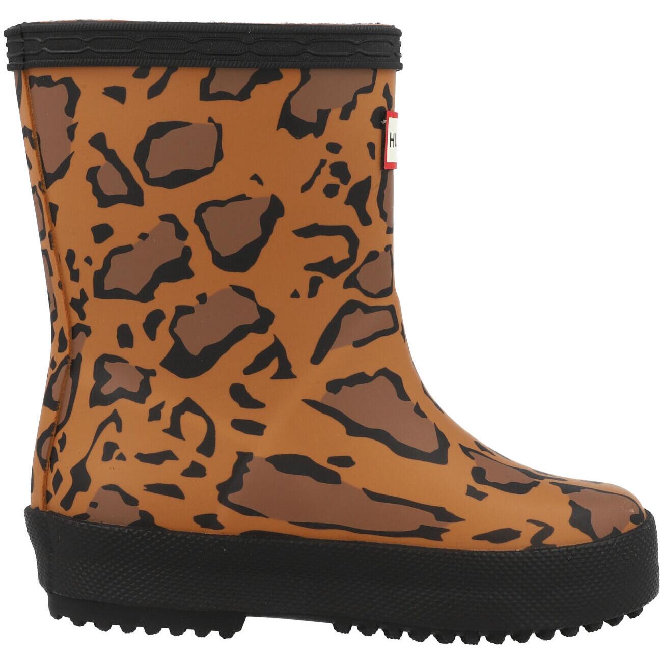 Hunter Kids First Leopard Print Boot Leopard HFRK0043252RTS