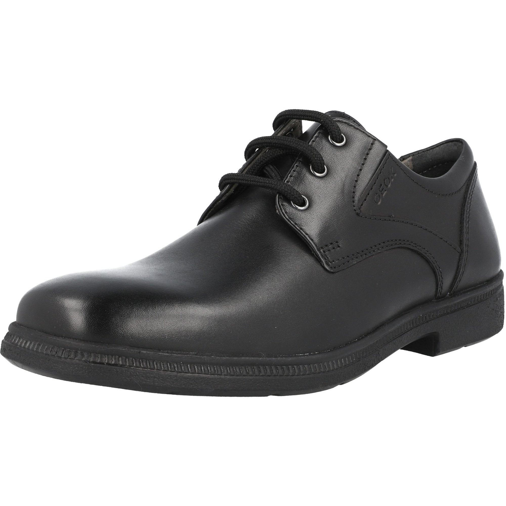 Geox Federico Black School Shoes