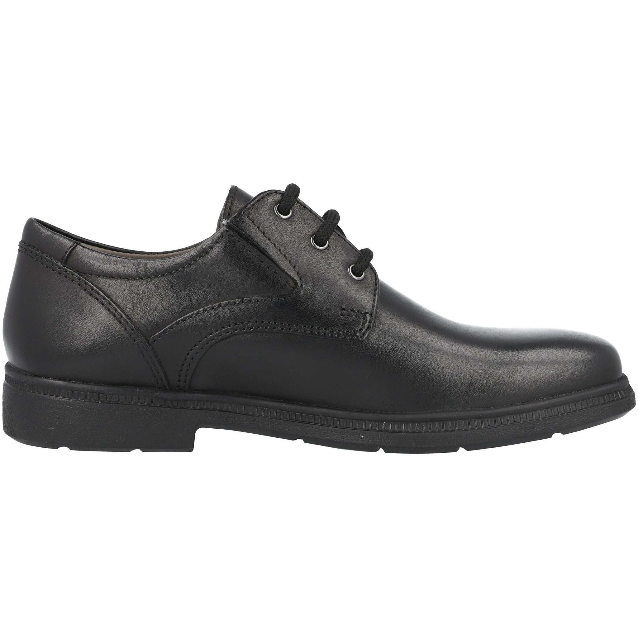 Geox Federico Black School Shoes