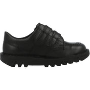 Kickers Kick Lo Vel Black Leather Shoes