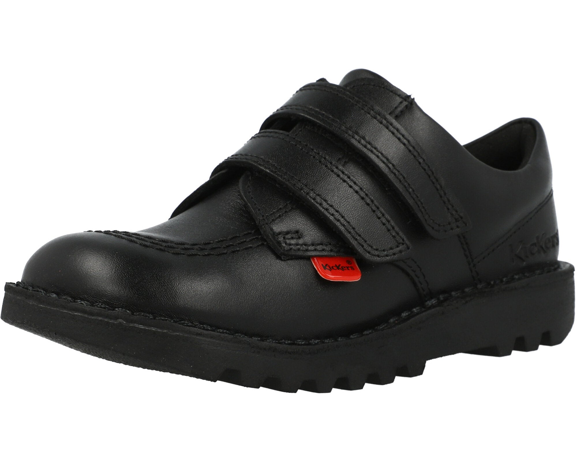 Kickers Kick Lo Velcro Black Shoes