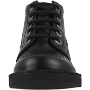 Kickers Kick Hi Black Leather Boots