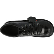 Kickers Kick Hi Black Patent Boots