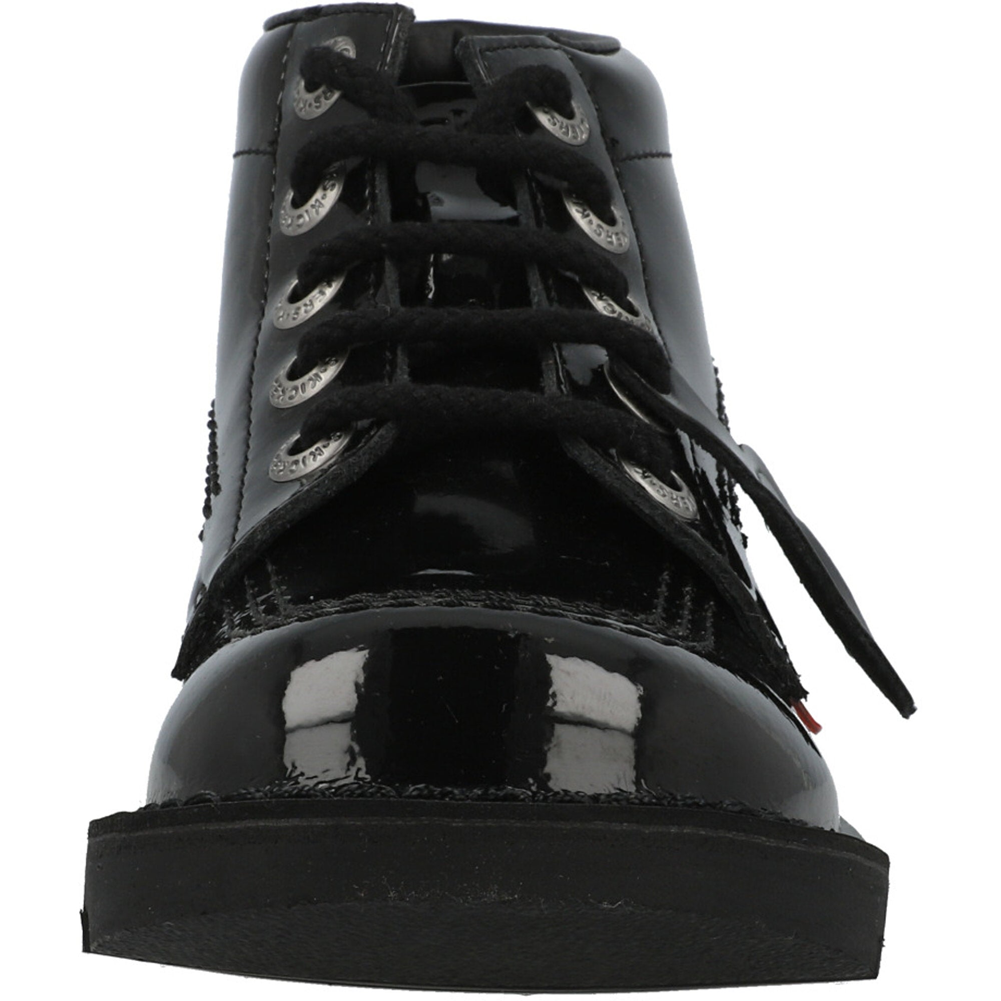 Kickers Kick Hi Black Patent Boots