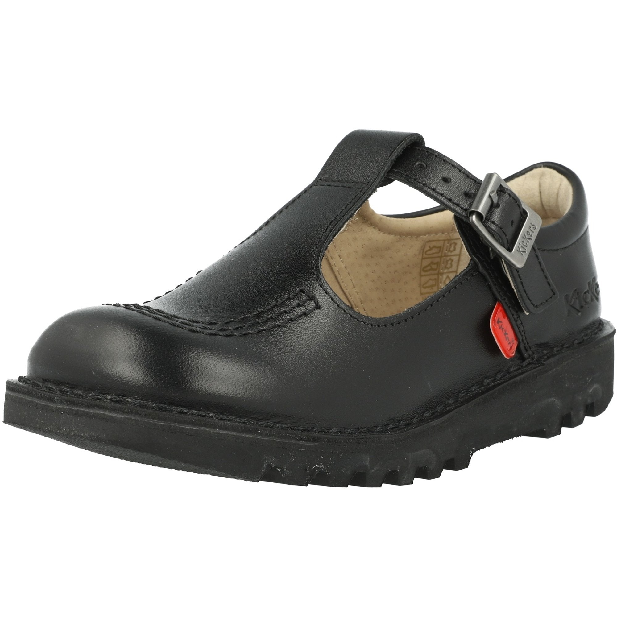 Kickers Kick T-Bar Black Shoes