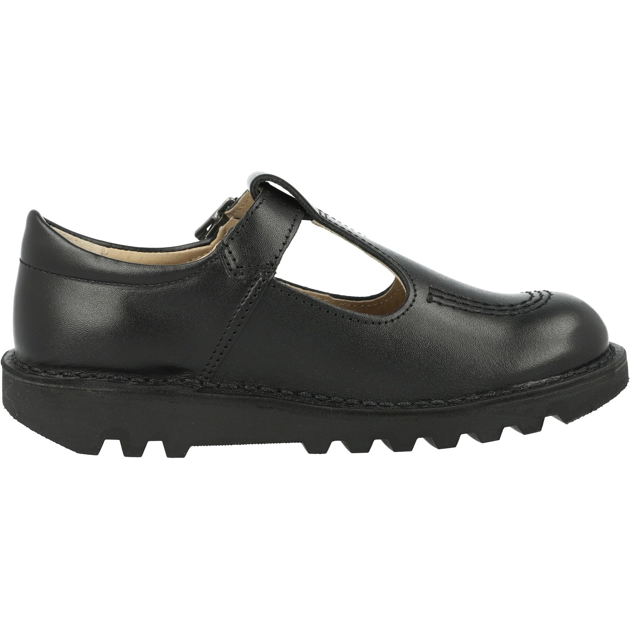 Kickers Kick T-Bar Black Shoes