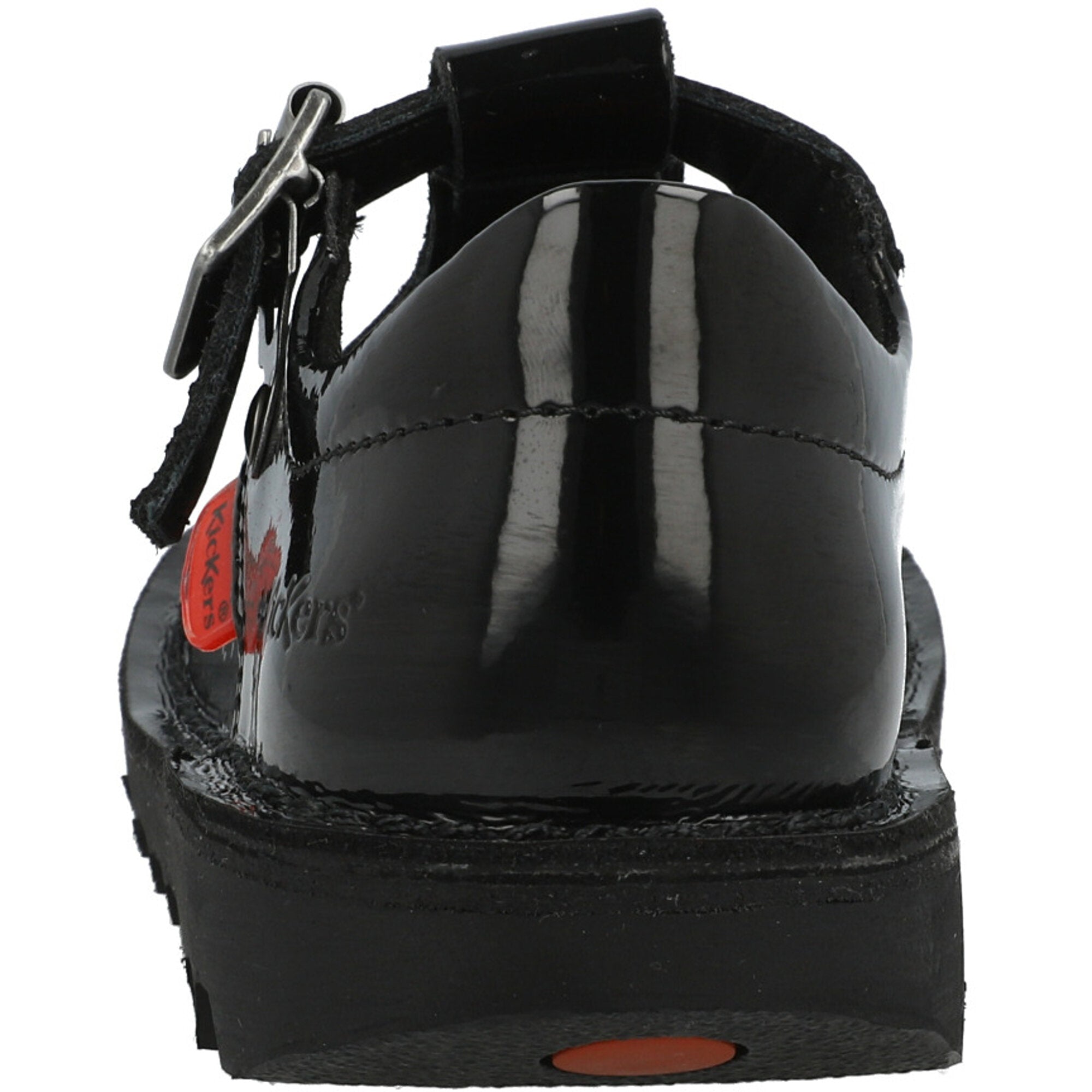 Kickers Kick T-Bar Black Patent Shoes