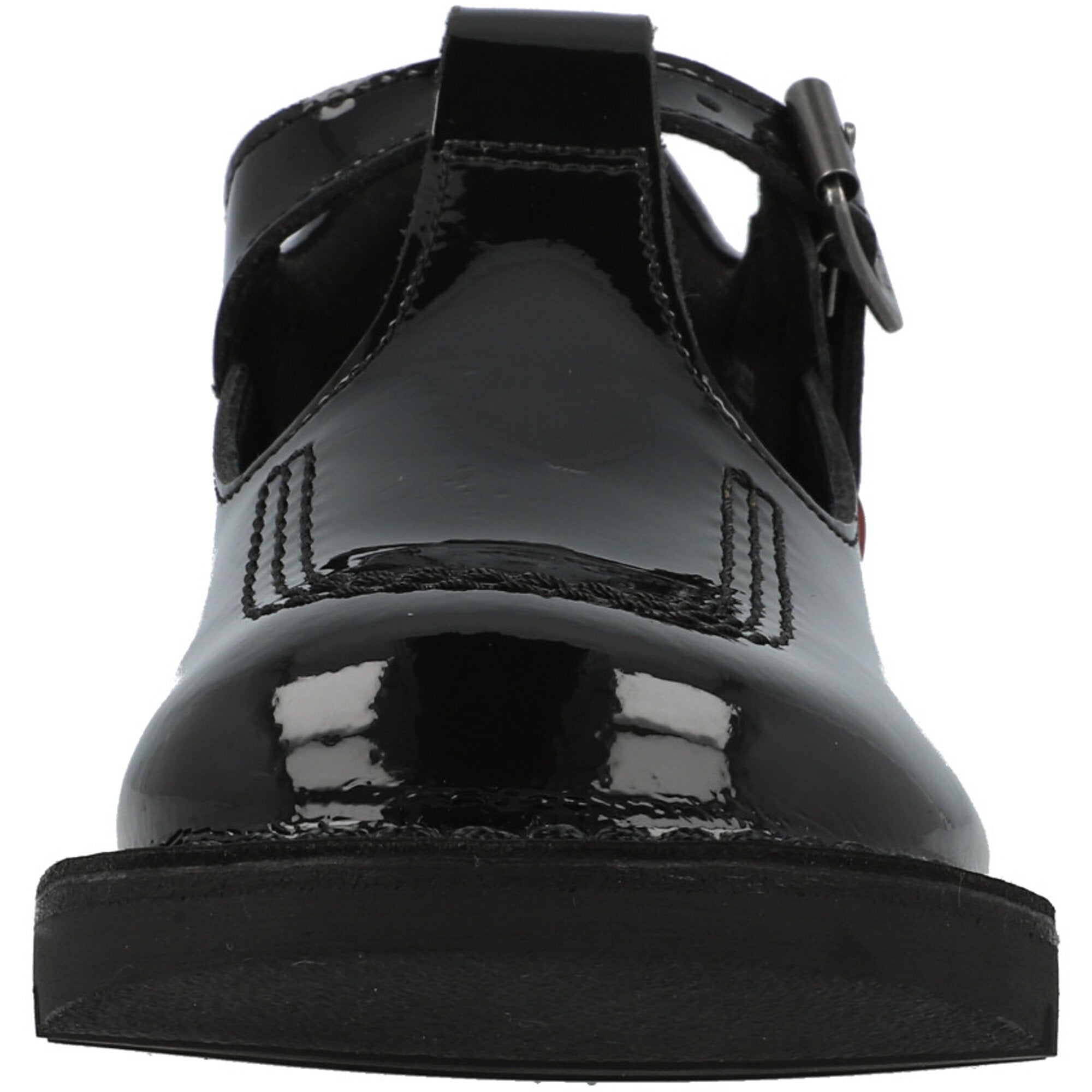 Kickers Kick T Black School Shoes