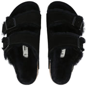 Birkenstock Arizona Shearling Black Sandals