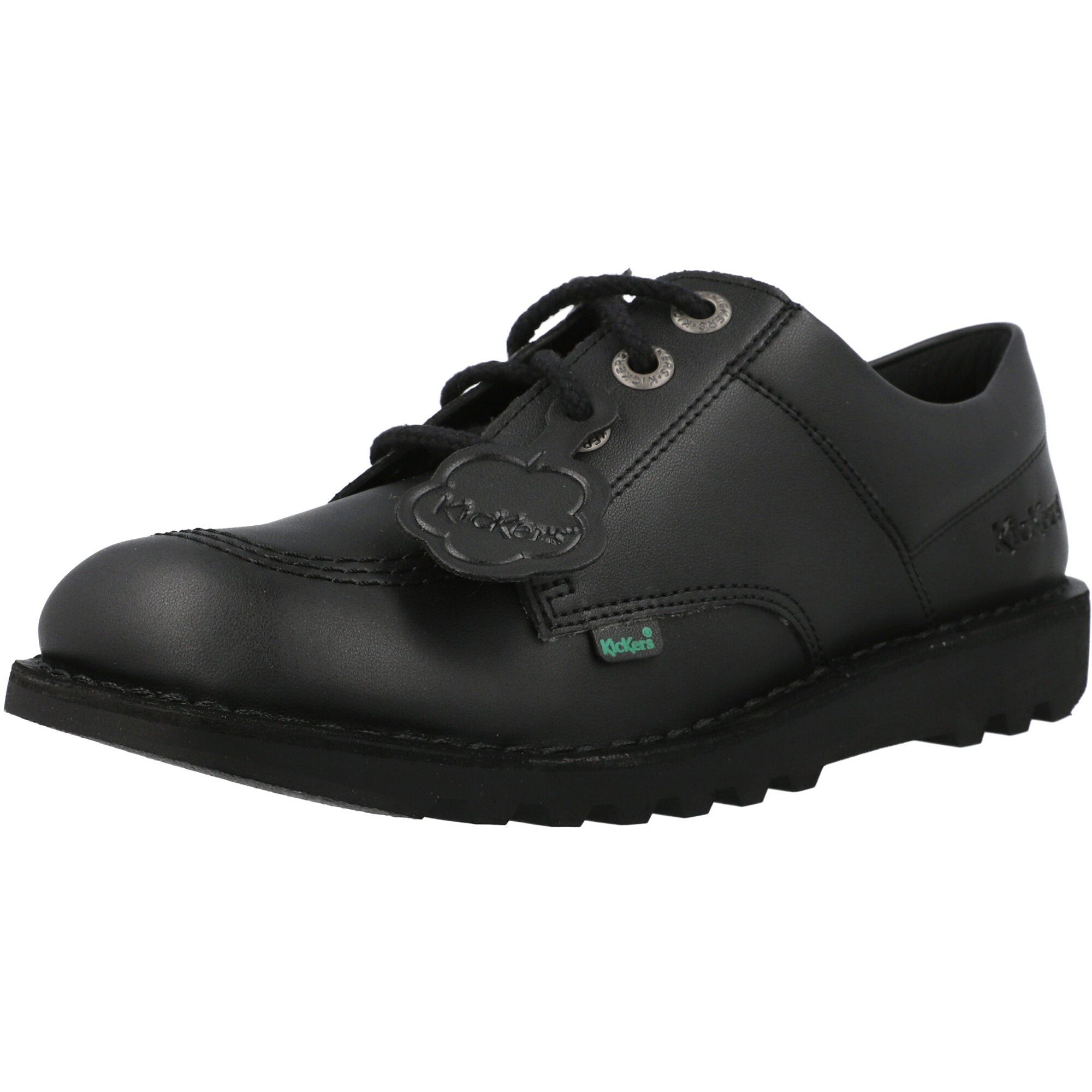 Kickers Kick Lo Vegan Black School Shoes