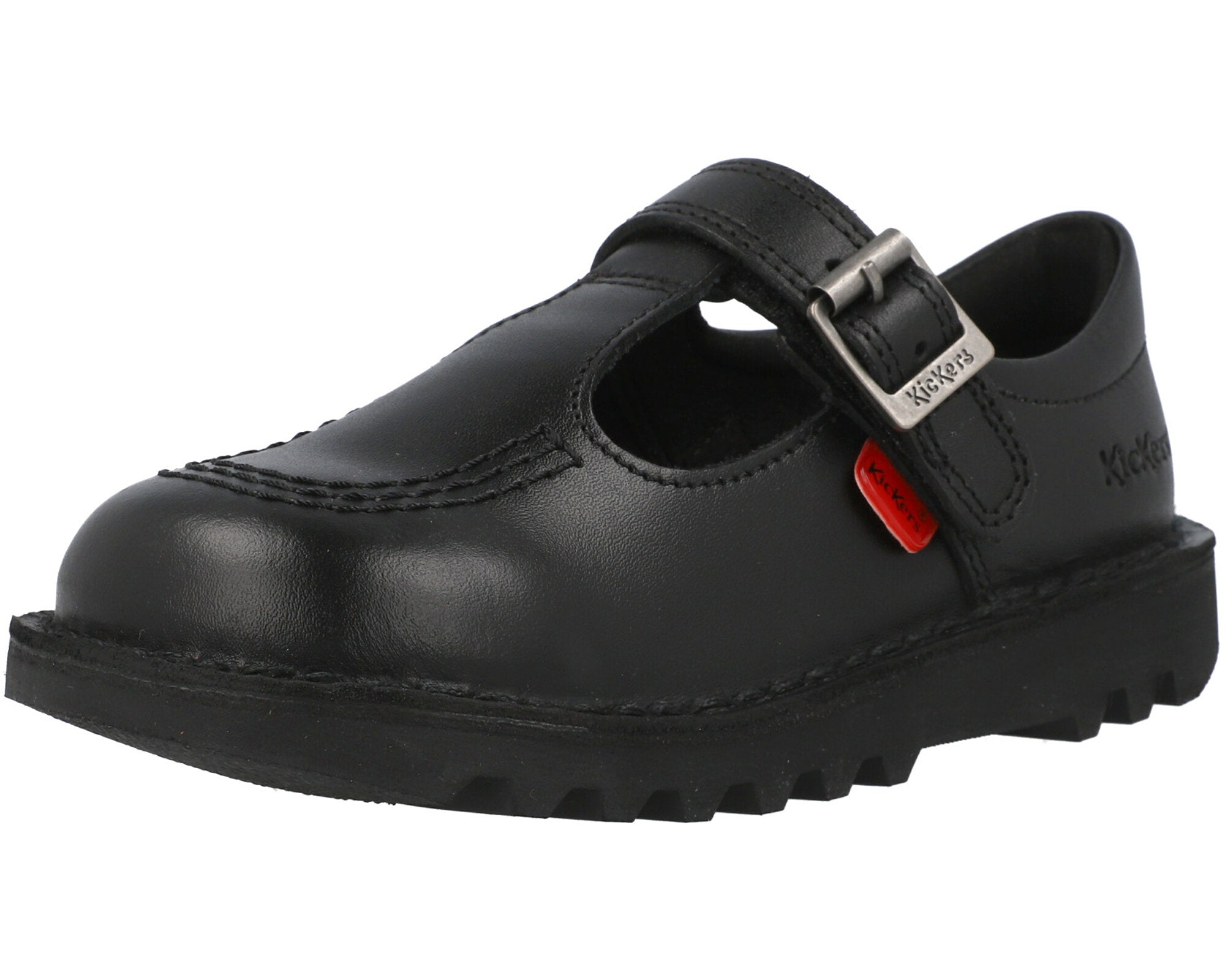 Kickers Kick T Black T-bar Shoes