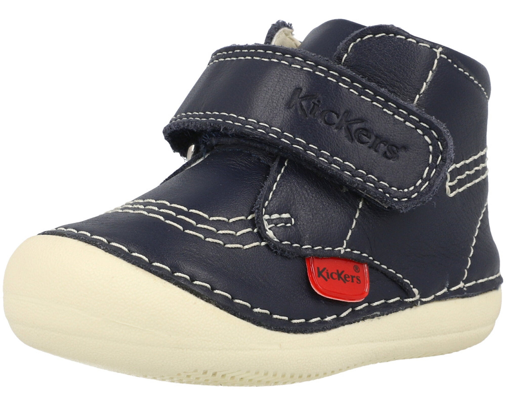 Kickers Softer Hi Navy Baby Shoes