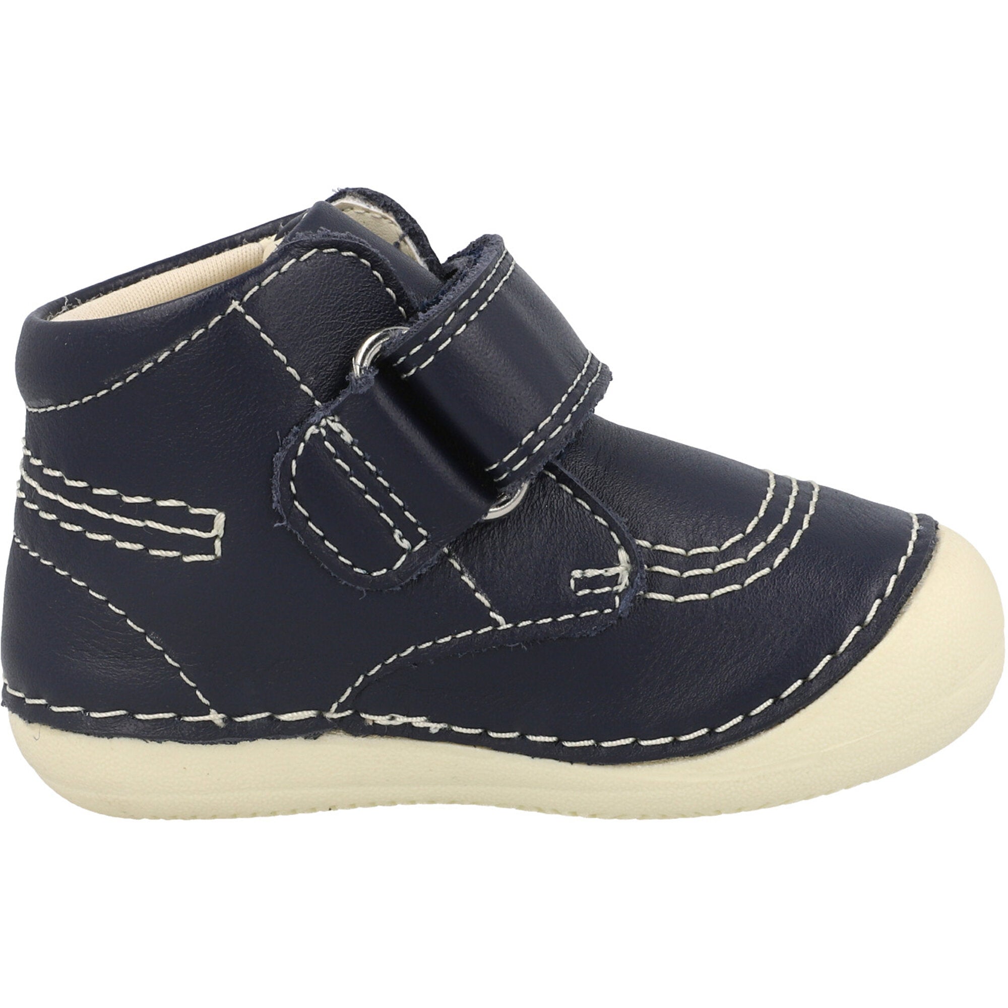 Kickers Softer Hi Navy Baby Shoes