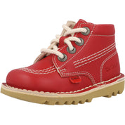 Kickers Kick Hi Vegan Red Boots