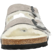 Birkenstock Arizona Shearling Stone Coin Slippers