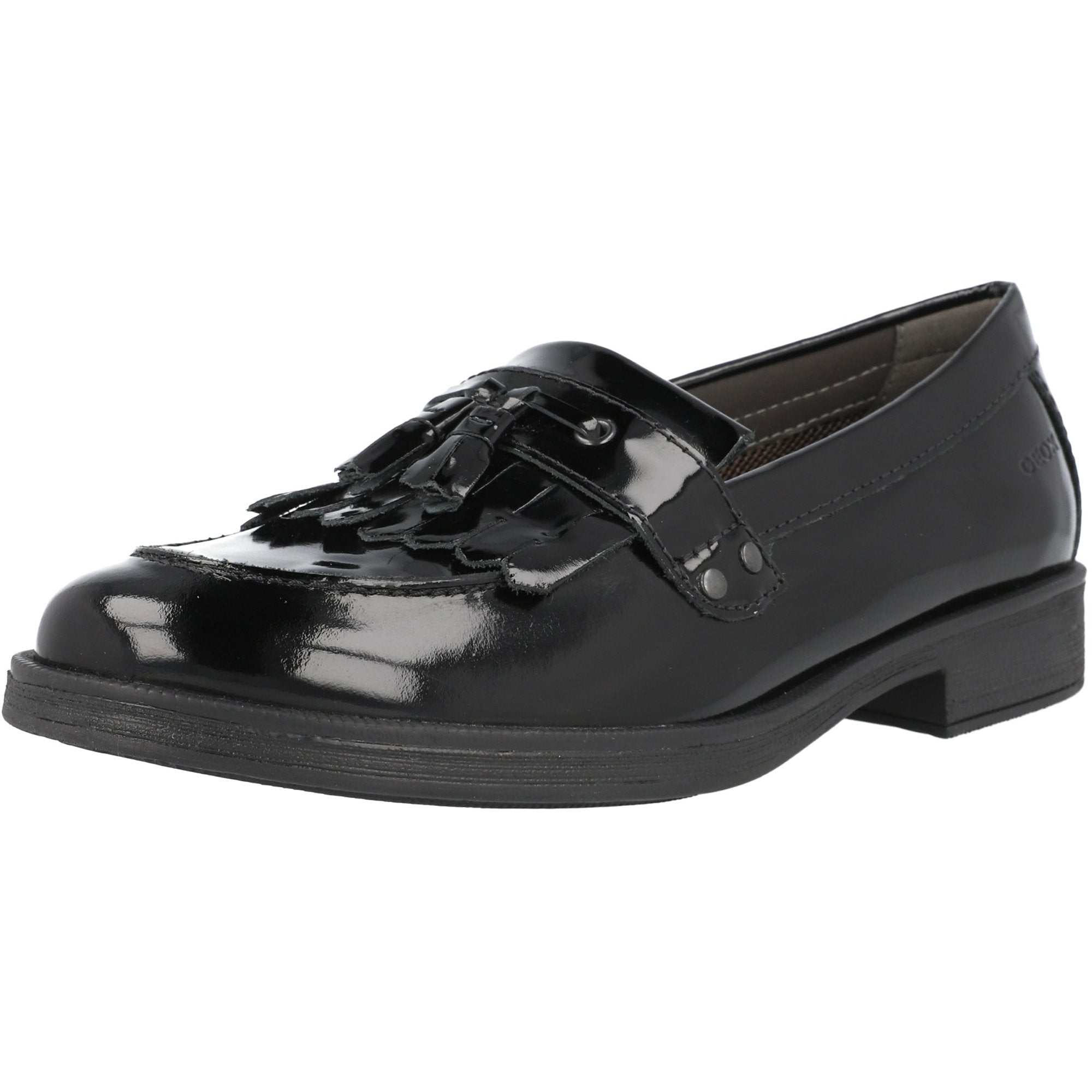 Geox Agata Black Patent Loafers