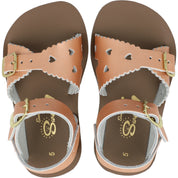 Salt-Water Sun-San Sweetheart Rose Gold Sandals